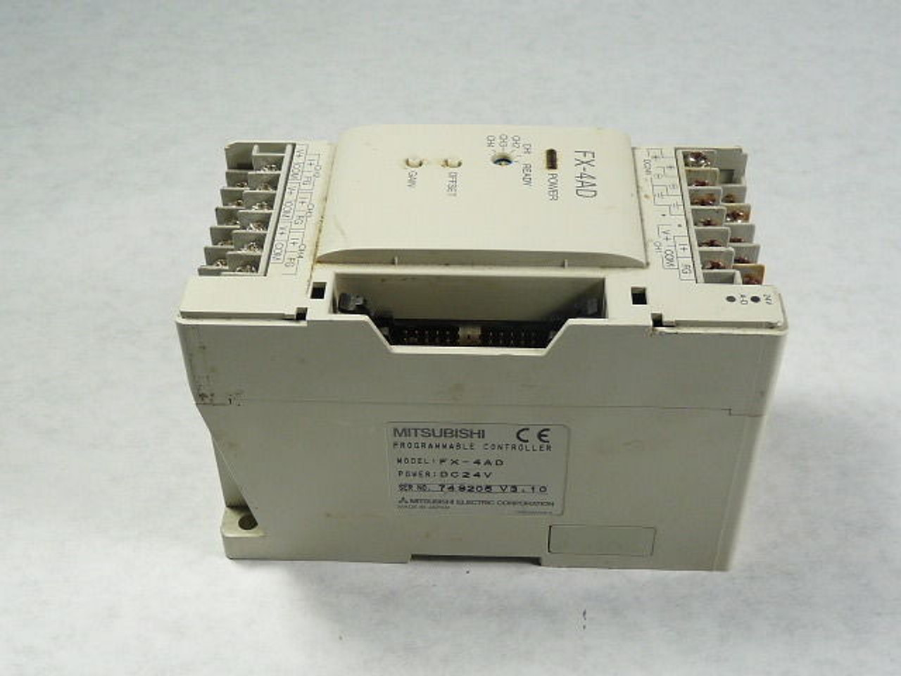 Mitsubishi FX-4AD Analog Input Module 4PT 12Bit 24VDC USED