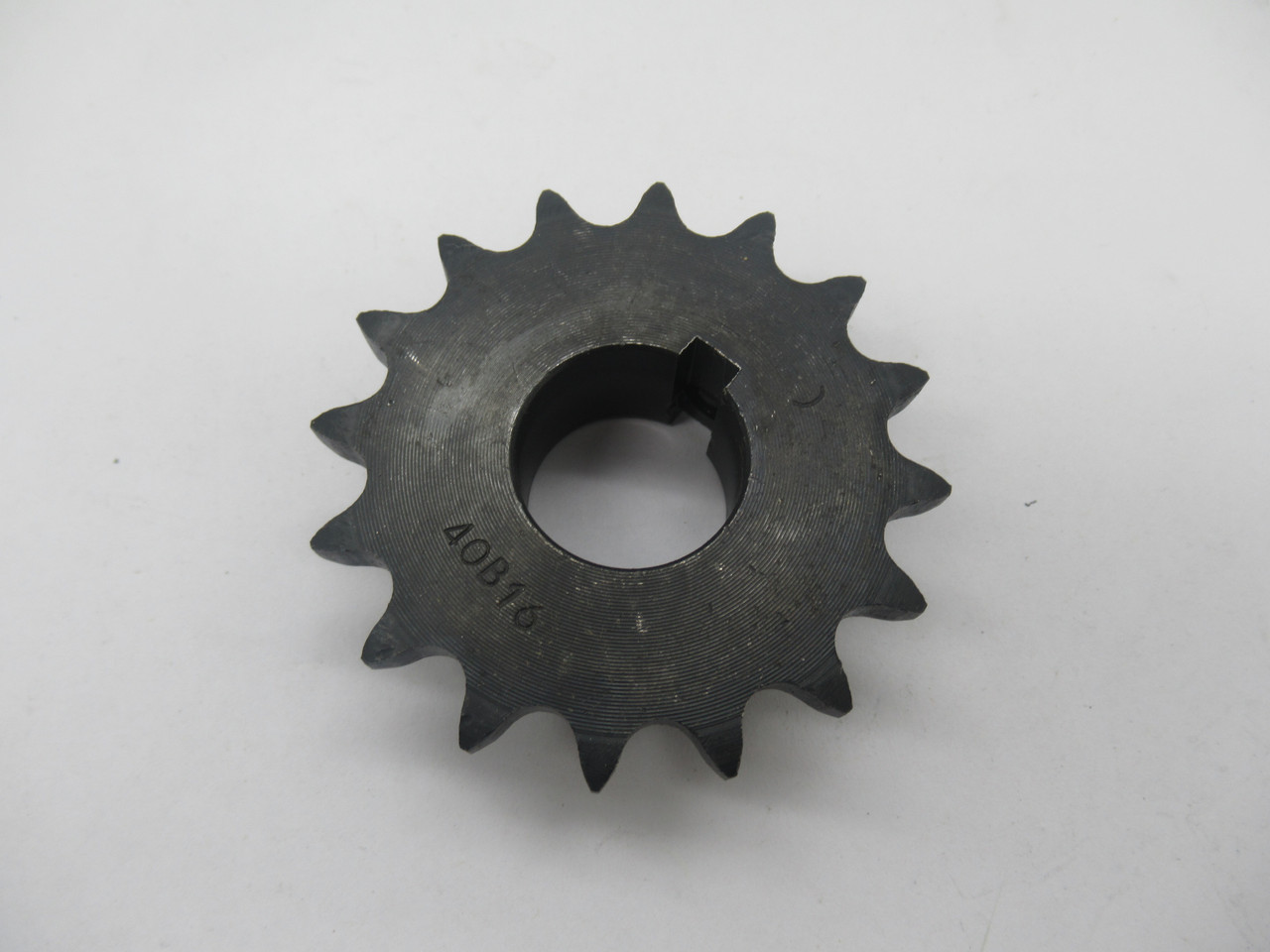 Generic 40B16 Roller Chain Sprocket 1” Bore 16 Teeth 40 Chain W/ Keyway USED