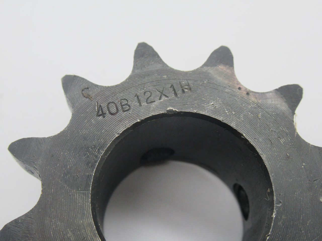 Generic 40B12X1H Roller Chain Sprocket 1" Bore 12 Teeth 40 Chain 1/2" Pitch USED