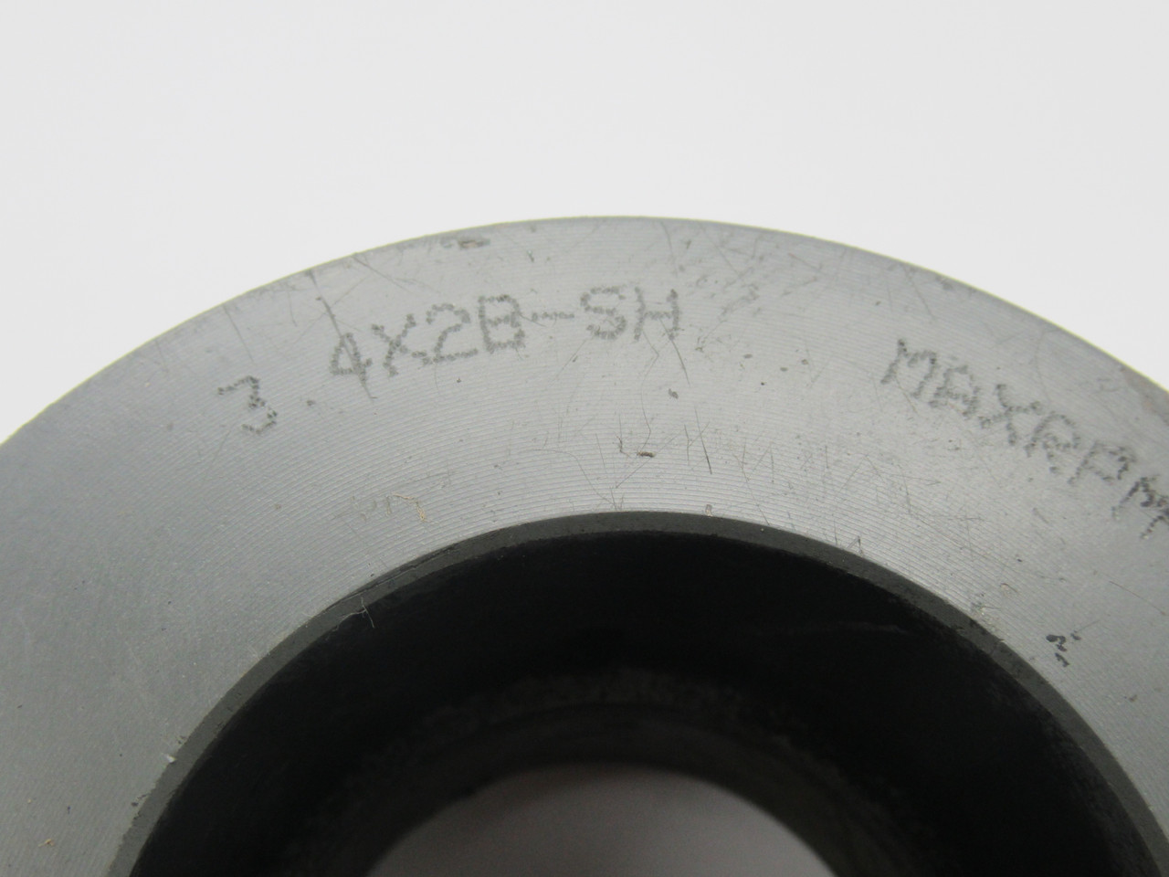 TB Wood's 3.4X2B-SH Sheave 1/2-1-5/8" SH Bushing 342B 2 Grooves 3-3/4" OD USED