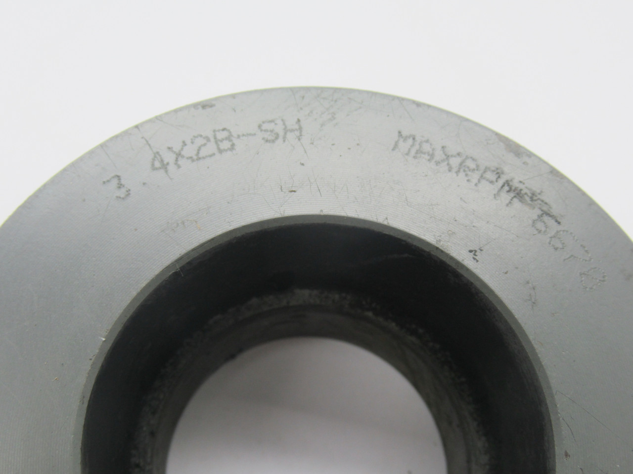 TB Wood's 3.4X2B-SH Sheave 1/2-1-5/8" SH Bushing 342B 2 Grooves 3-3/4" OD USED