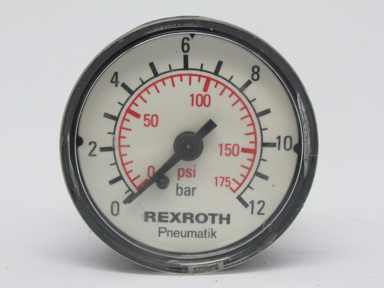 Rexroth 3530190100 Pressure Gauge 0-12 bar 50mm D R1/8" USED