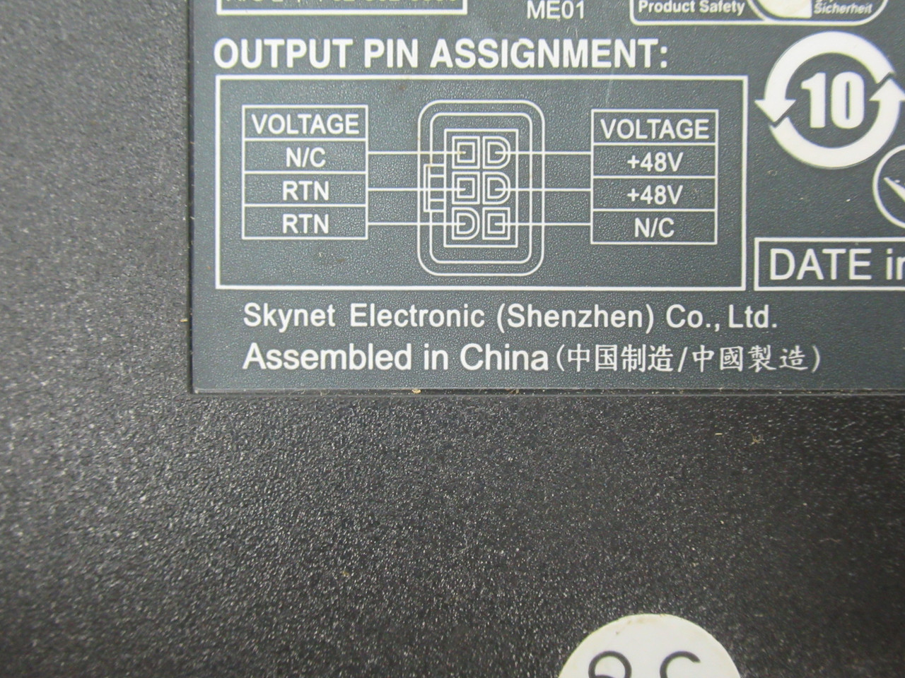 Motorola 50-14000-244R Power Supply 48VDC 2.5A Output 100-240VAC 3A Input USED