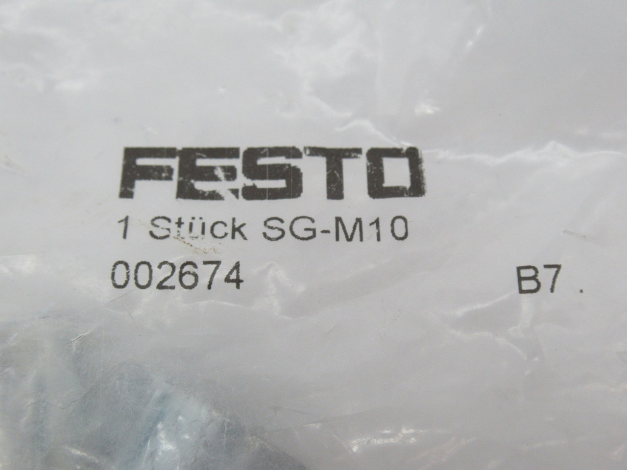 Festo 2674 SG-M10 Rod Clevis Size M10 *RIPPED BAG* NWB