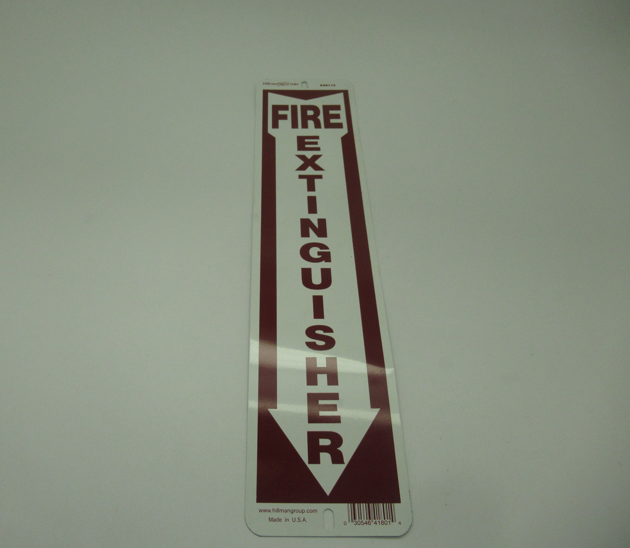 Hillman 844112 Fire Extinguisher Sign 4"X18" NOP
