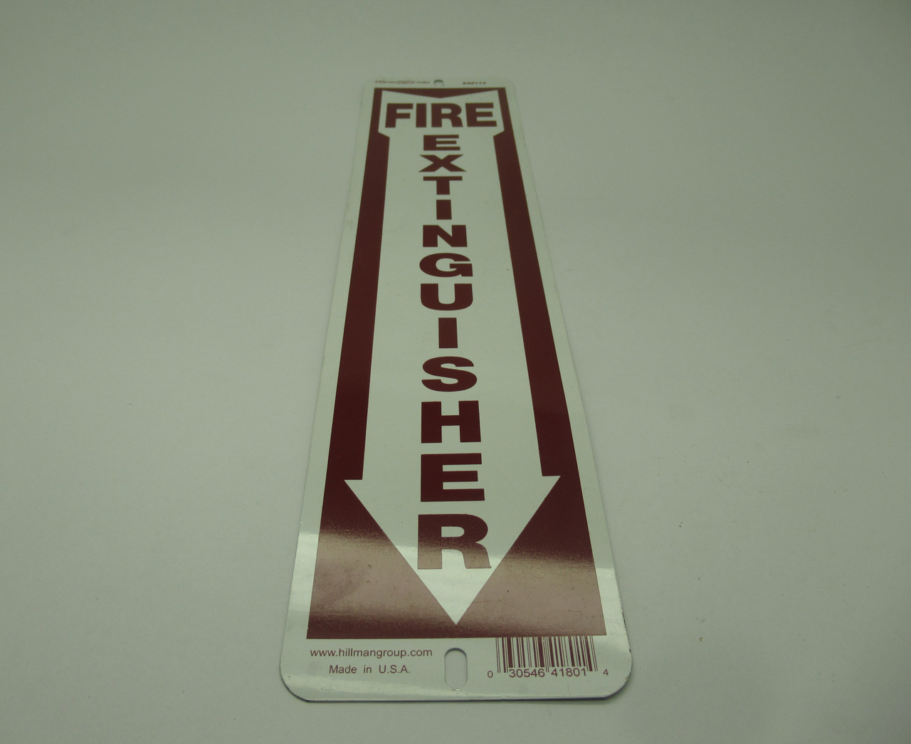 Hillman 844112 Fire Extinguisher Sign 4"X18" NOP