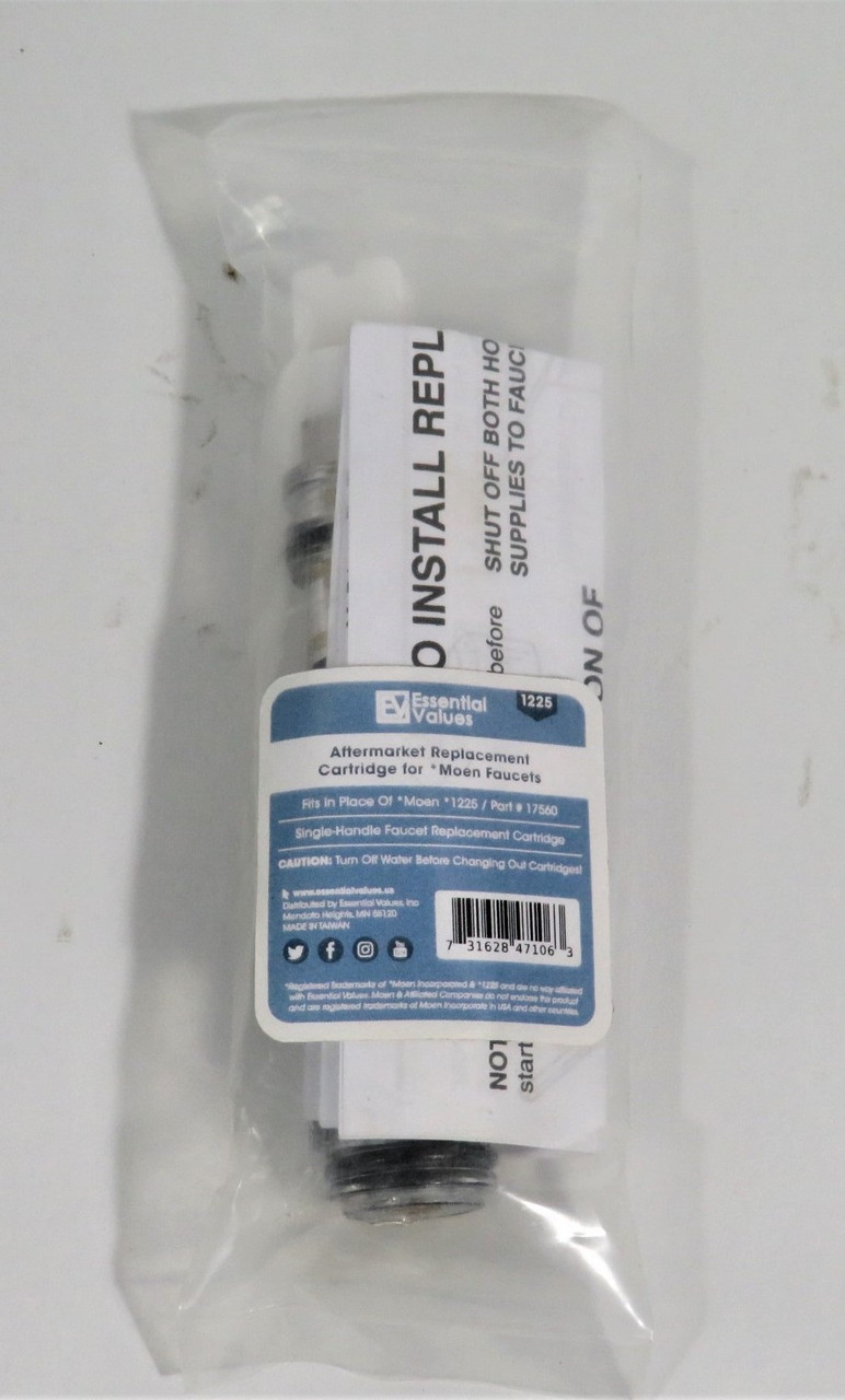 Essential Values 17560 Replacement Faucet Cartridge NEW