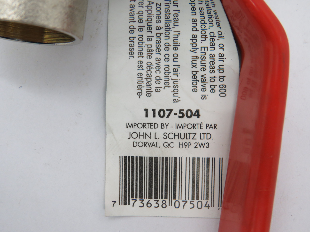 Aqua Dynamic 1107-504 3/4" Ball Valve 600WOG Plated Brass Female NOP