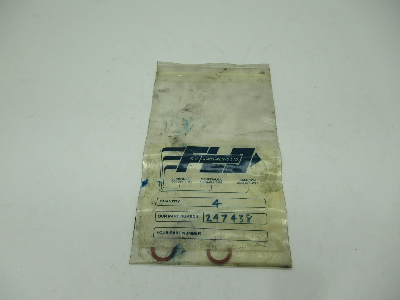 Lincoln 247438 Neoprene O-Ring 19.7mm OD 15.25mm ID Lot Of 3 NOP