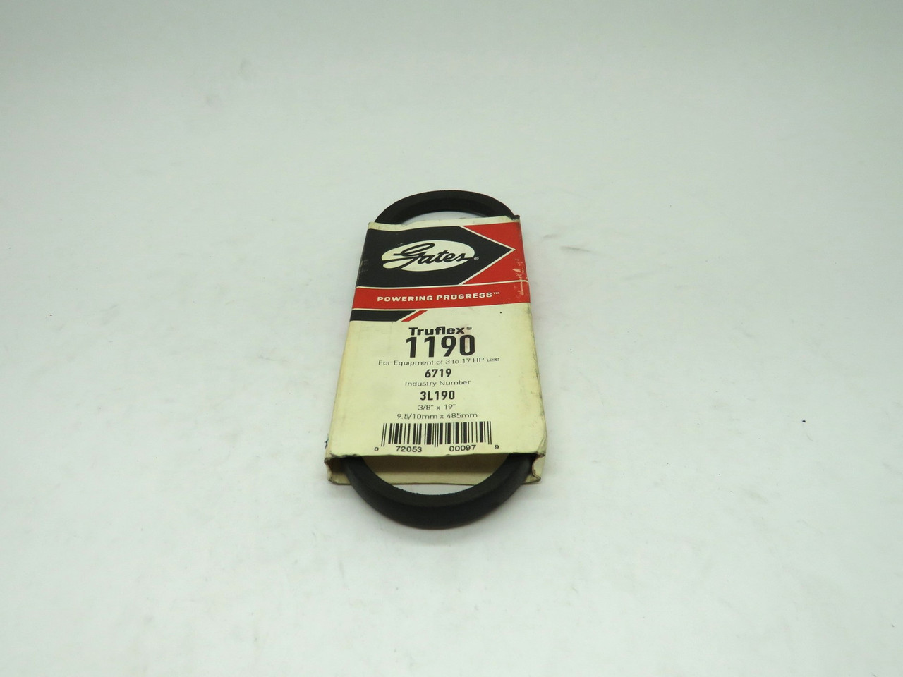 Gates 1190 TryFlex V-Belt 3/8" x 19" 9.5/10mm x 485mm 3L190 NEW