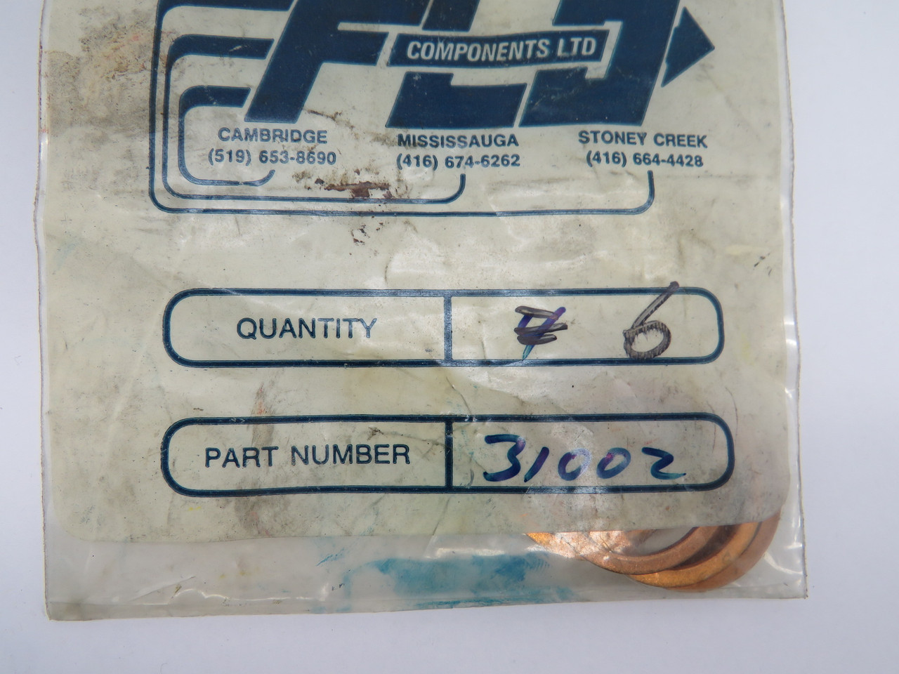 Lincoln Industrial 31002 Bushing Gasket Lot of 5 SHELF WEAR NWB