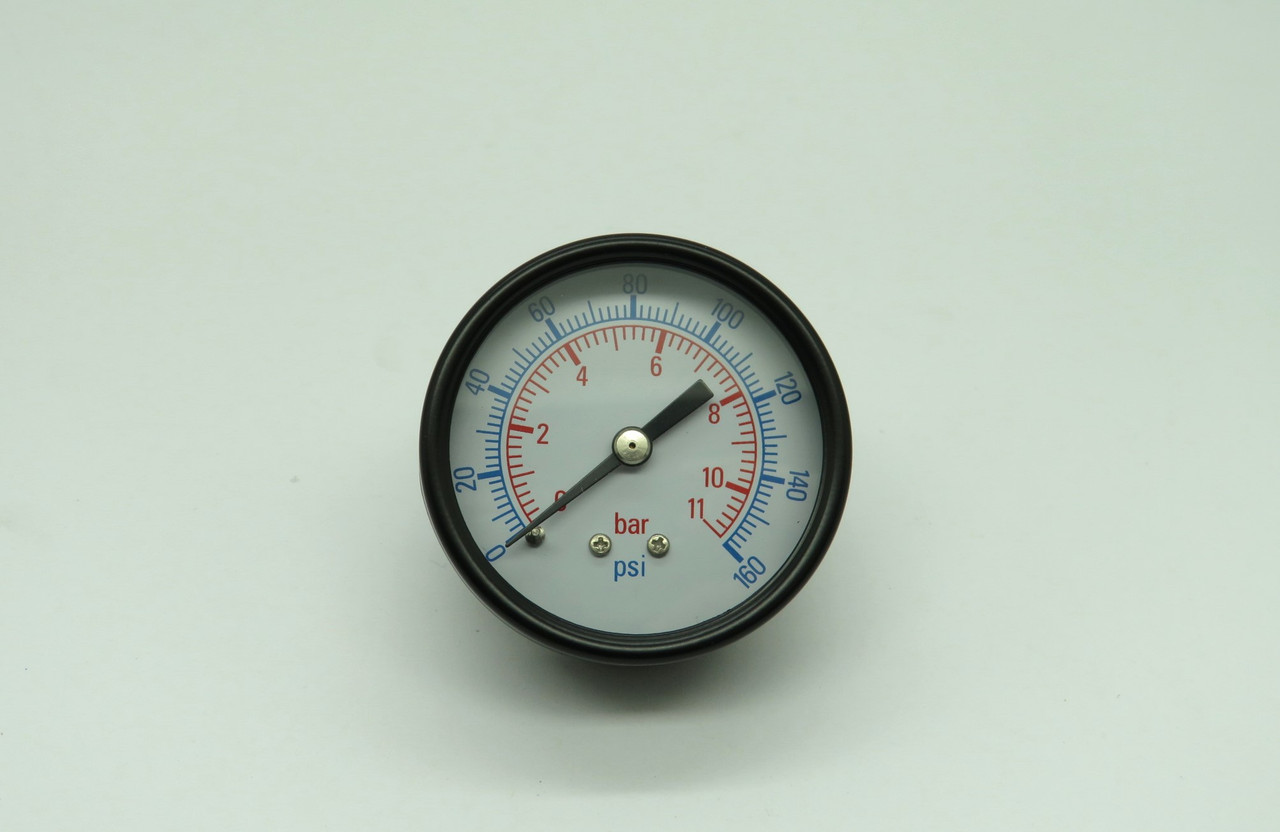 Clippard PG-20-160Q Pressure Gauge 0-160psi 2" D 1/4"NPT Center Back NEW