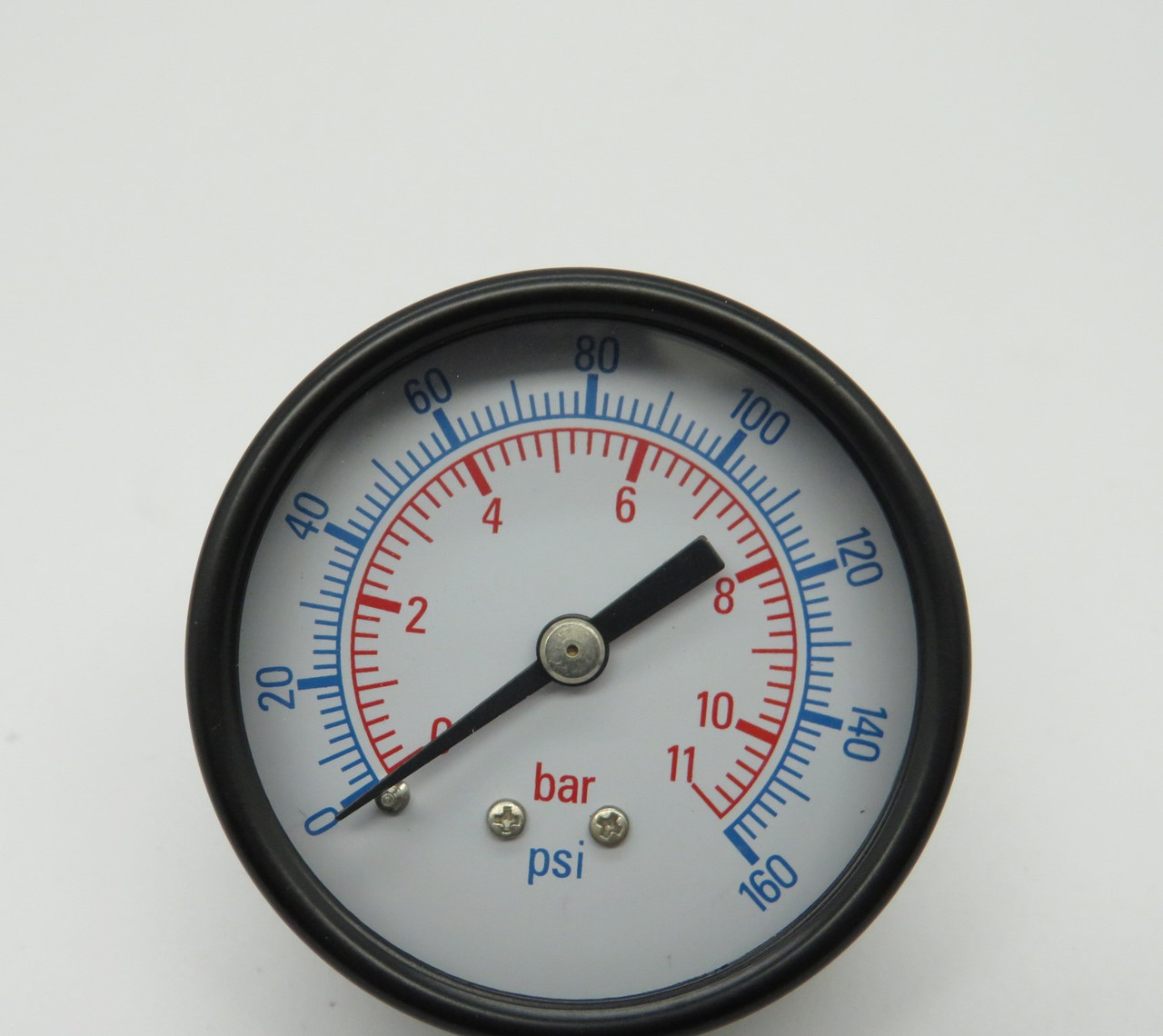 Clippard PG-20-160Q Pressure Gauge 0-160psi 2" D 1/4"NPT Center Back NEW