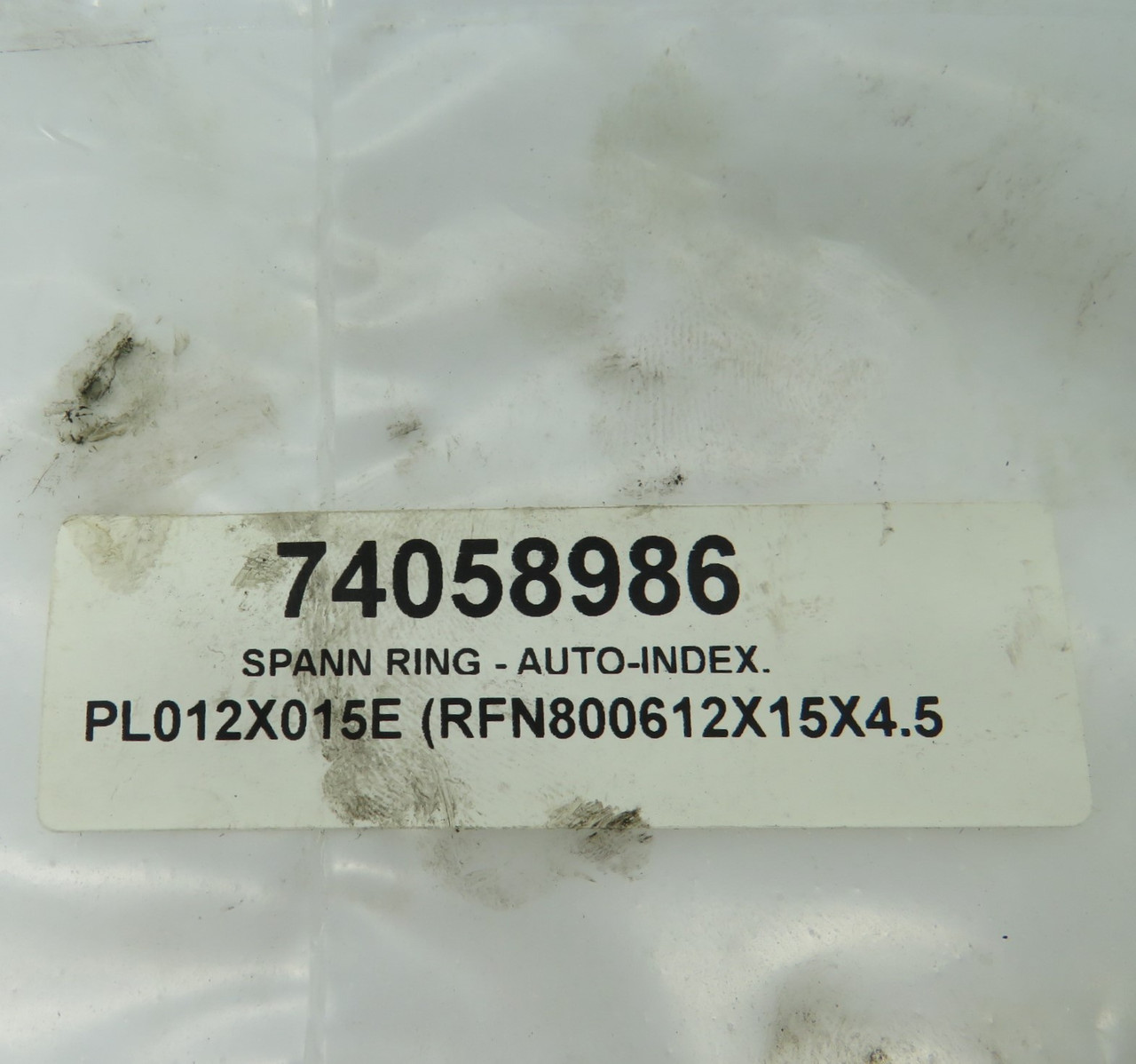 Amada 74058986 Locking Ring 12x15x4.5 RFN8006 PL012X015E *Sealed Bag* NWB