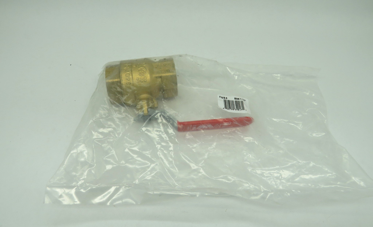 M. A. Stewart B-3-1-1/4 Ball Valve 1-1/4" Brass 150WSP 600 WOG NWB