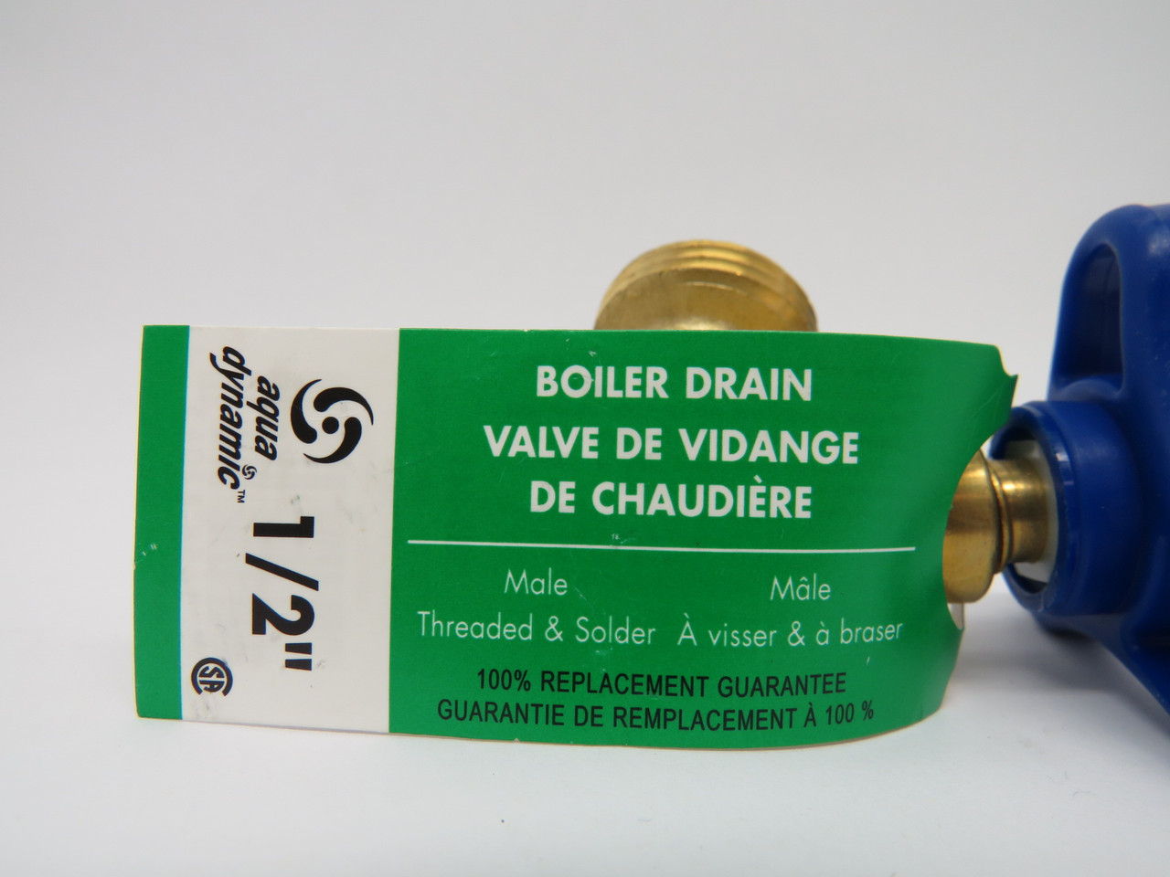 Aqua Dynamic 1382-043 1/2" Boiler Drain Valve 125PSI Brass Male NOP