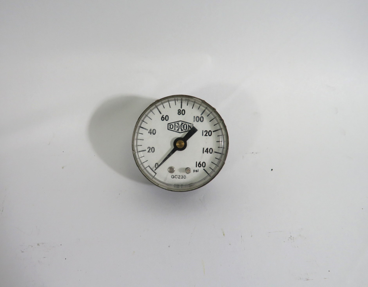 Dixon Boss GC230 Dry Pressure Gauge 0-160psi 2"D 1/4"NPT *Cosmetic Damage* USED