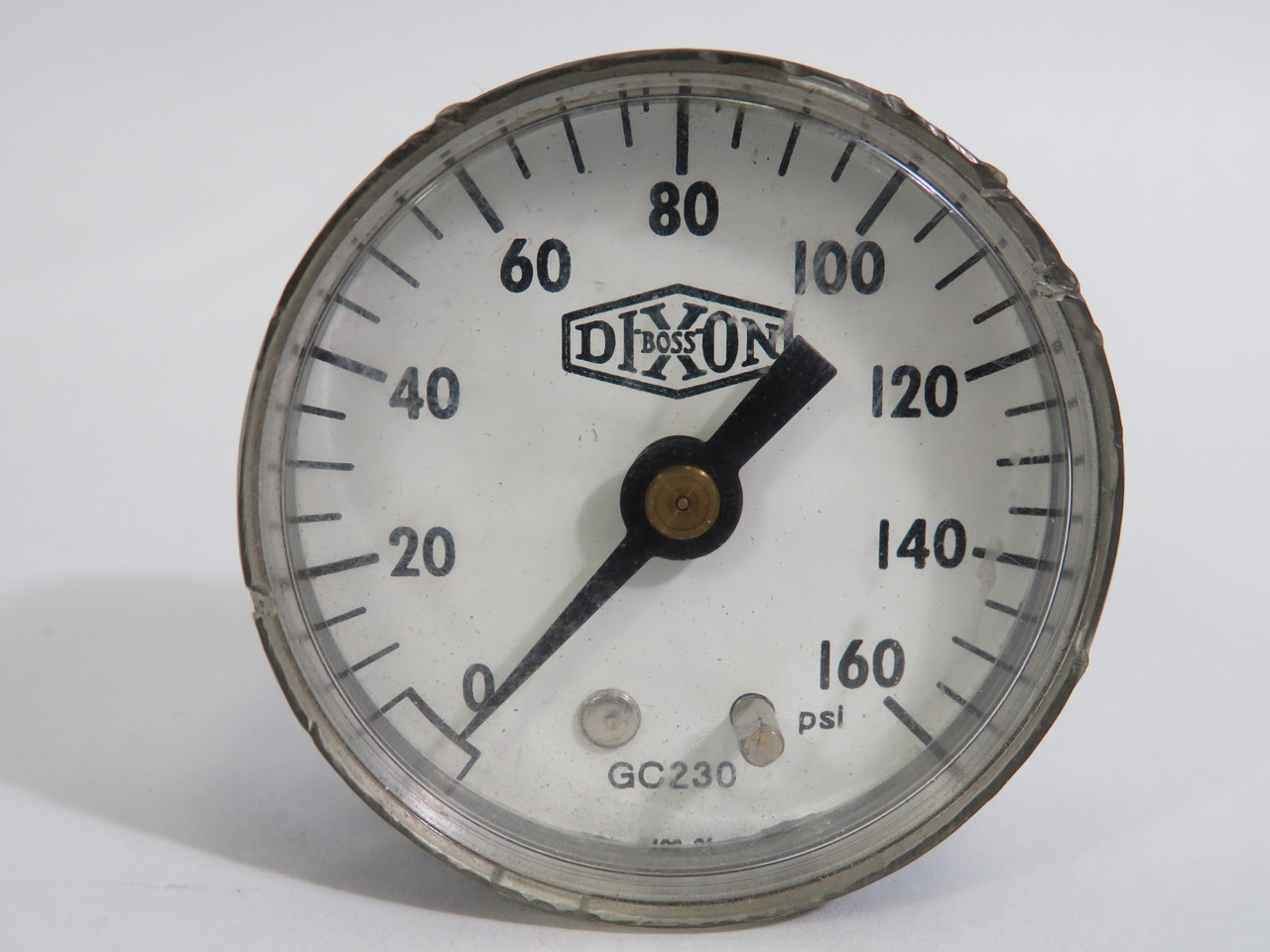 Dixon Boss GC230 Dry Pressure Gauge 0-160psi 2"D 1/4"NPT SHELF WEAR USED
