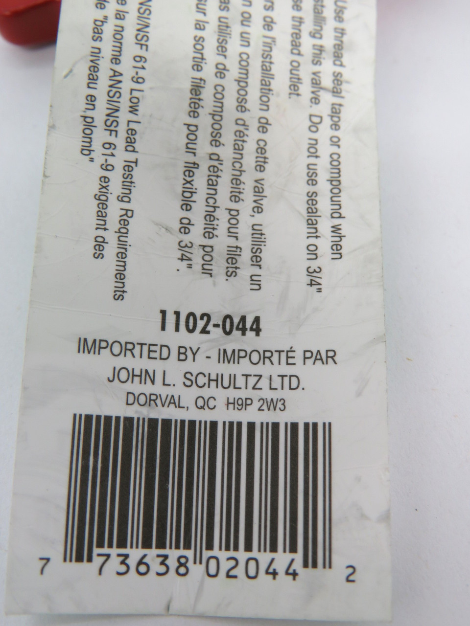 Aqua Dynamic 1102-044 3/4" Boiler Drain Faucet Valve 125PSI Brass Male NOP