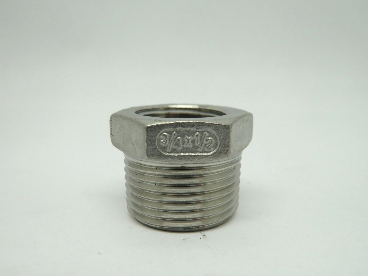 Generic 3/4x1/2 Threaded 3/4" Male x 1/2" Female Bushing Adapter Lot of 2 NOP