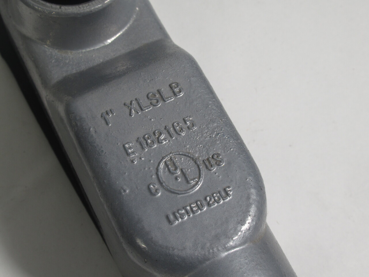 RAB XLSLB-100-CG Conduit Body 1" Missing Screw USED