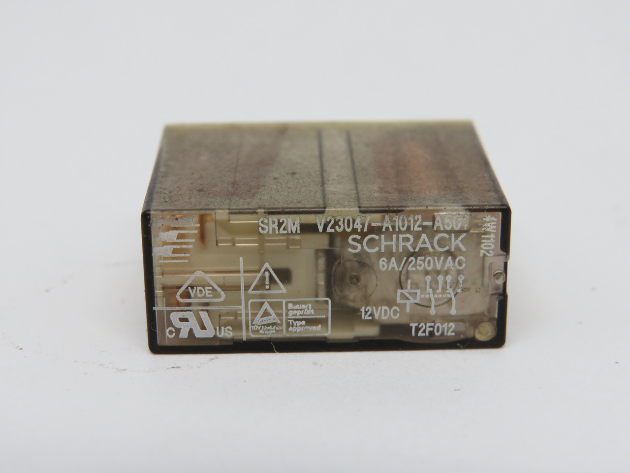 Schrack SR2M-V23047-A1012-A501 Relay 12VDC 6A 250VAC 8-Pin USED