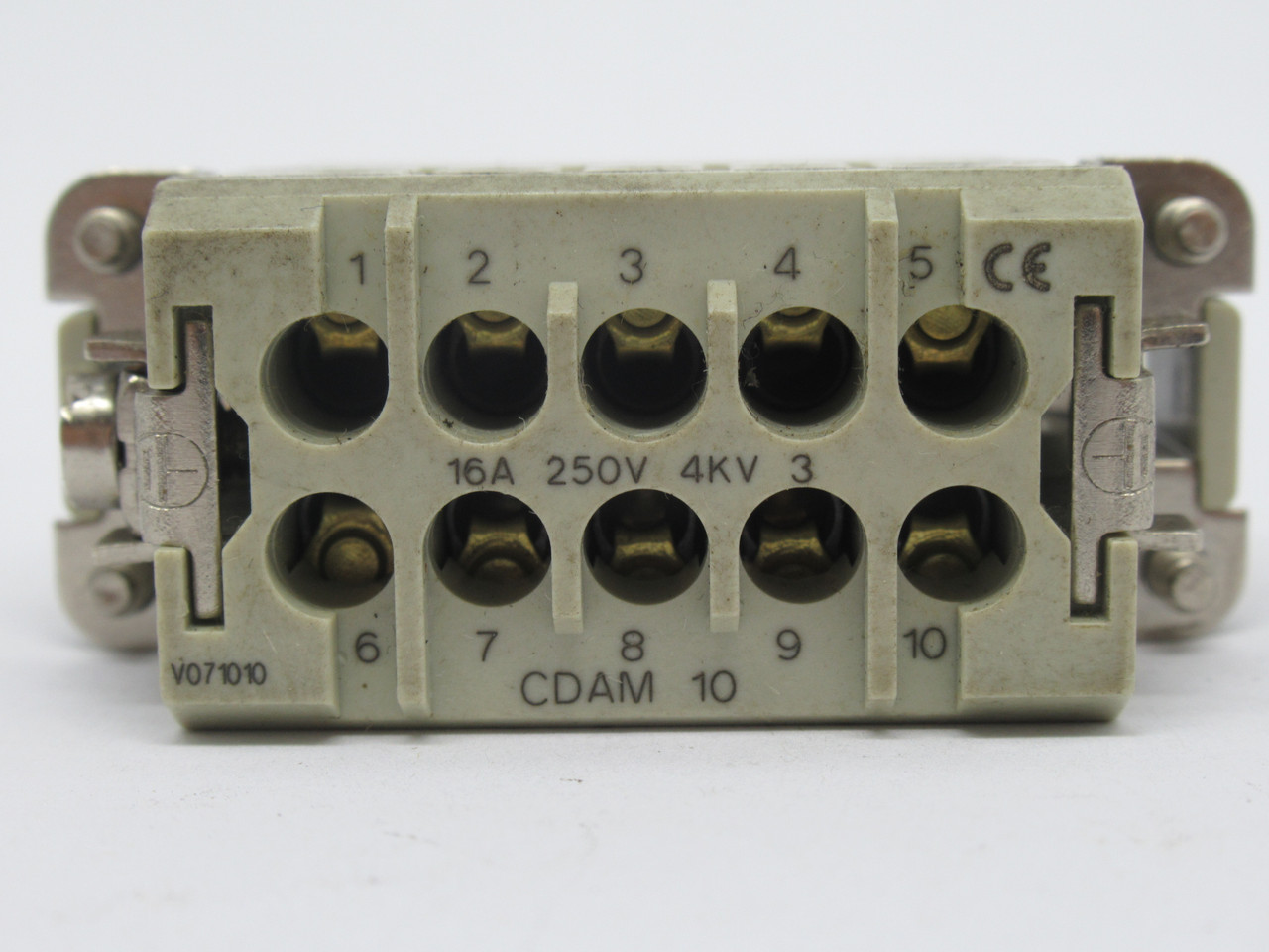 ILME CDAM-10 Male Insert Connector 10 Pole 16A 250V 4kV 600V USED