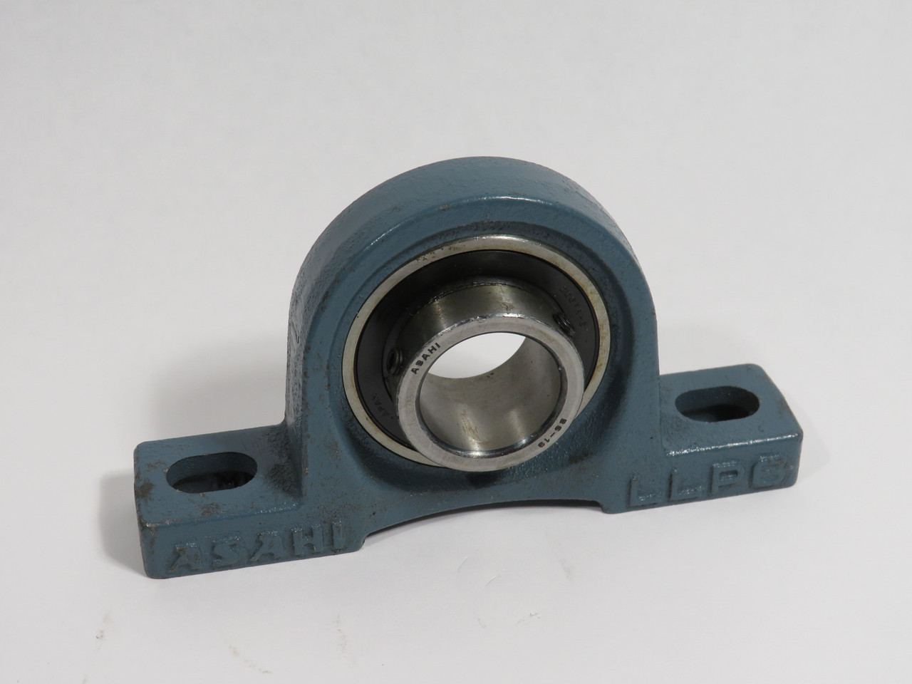 Asahi BLLP6-19 Ball Bearing Pillow Block 1-3/16" Bore 2 Bolt Base LLP6 USED
