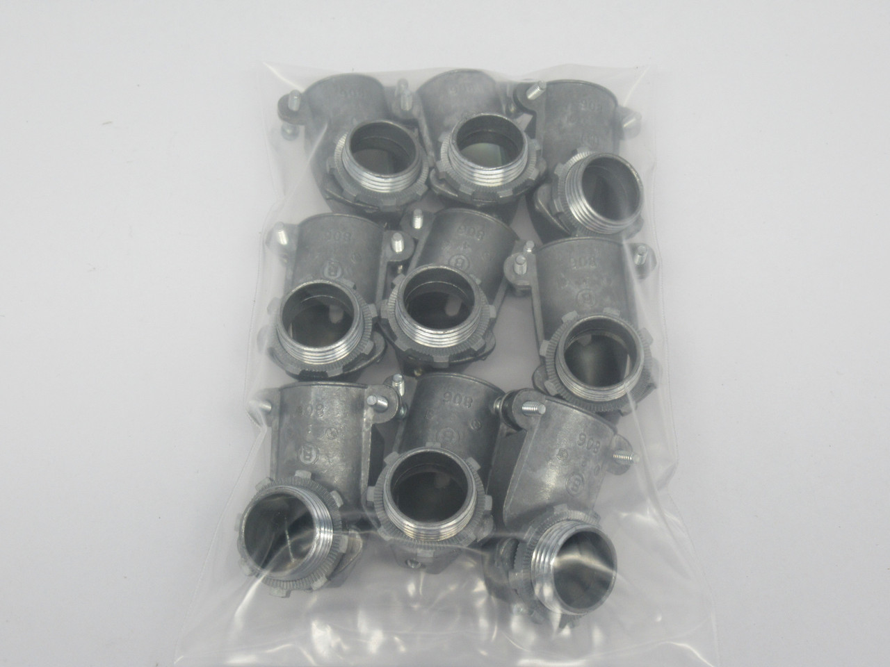 Bridgeport 806-DC2 90-Degree Connector 3/4" LOT OF 9 USED