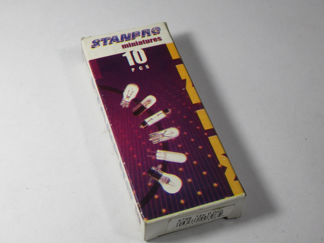 Standard 756 Miniature Lamp 14V 0.08A 10 Pack NEW