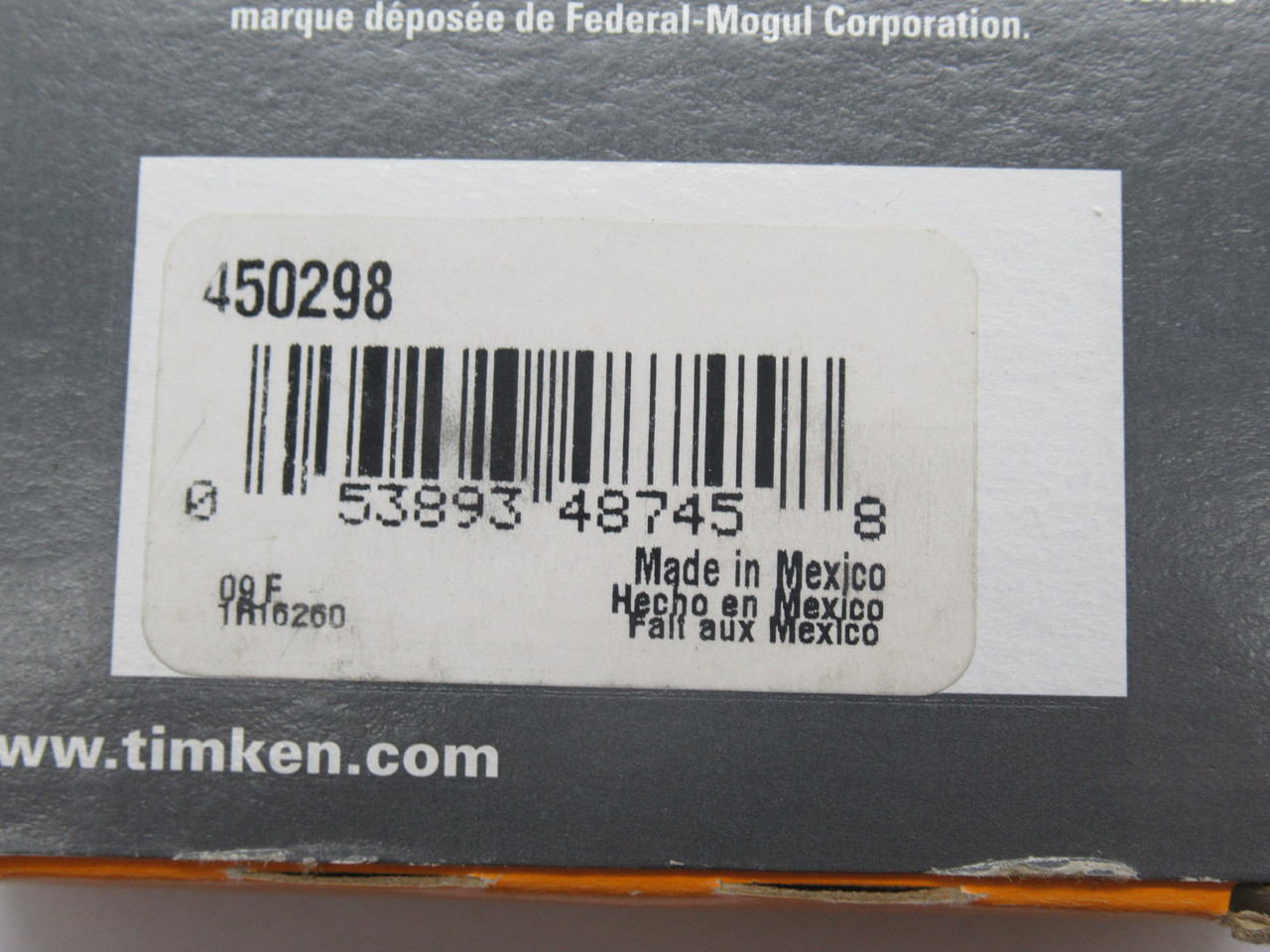 Timken 450298 Oil Seal 6-10 WSP 1.875" Shaft 3.000" OD 3" Bore 0.500" W NEW