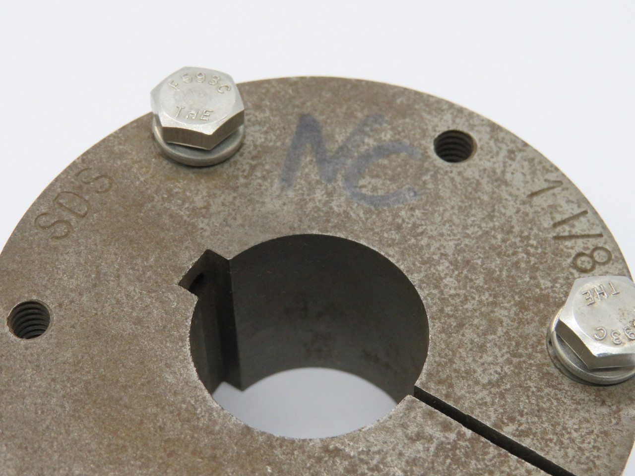 Generic SDS-1-1/8 Quick Disconnect Bushing 3.1875" OD 1-1/8" Bore USED