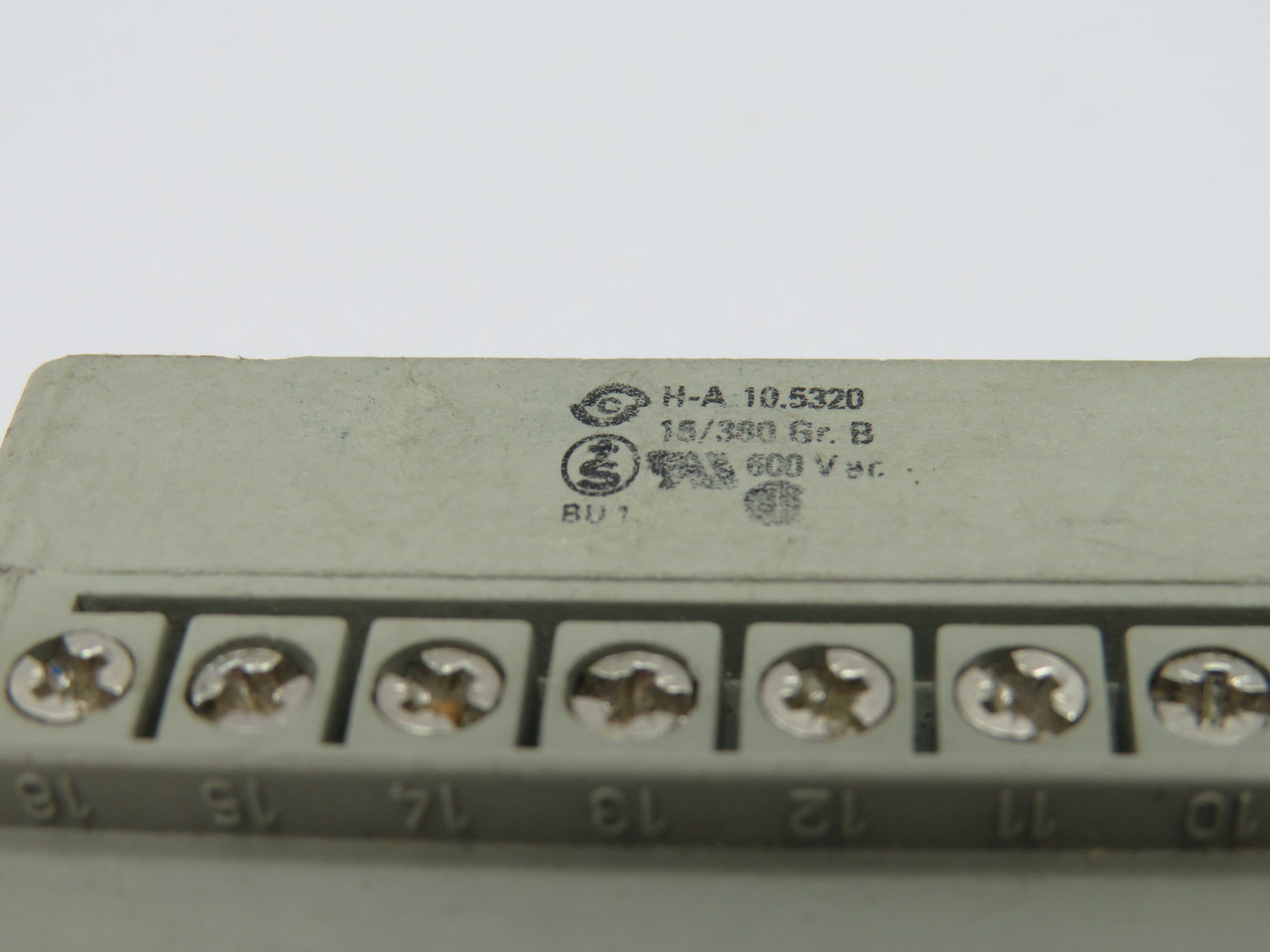 Epic H-A-10.5320 Series Male HDC Insert 16 Poles 600V USED