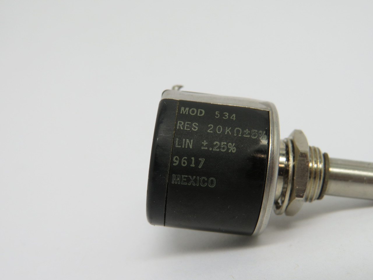 Spectrol 534 Potentiometer 20K Ohms Lin +/- .25% USED
