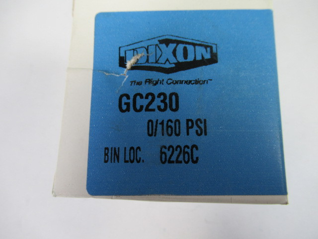 Dixon GC230 Standard Dry Gauge 2" Face 1/4NPT Back Mount 0/160psi NEW