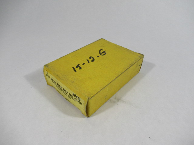 Hubbell 20416 Cast Metal Plate With Lift Cover For F.S Or F.D Box ! NEW !