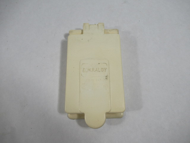 Kraloy WGF-1510 1 Gang Weatherproof Cover PVC USED