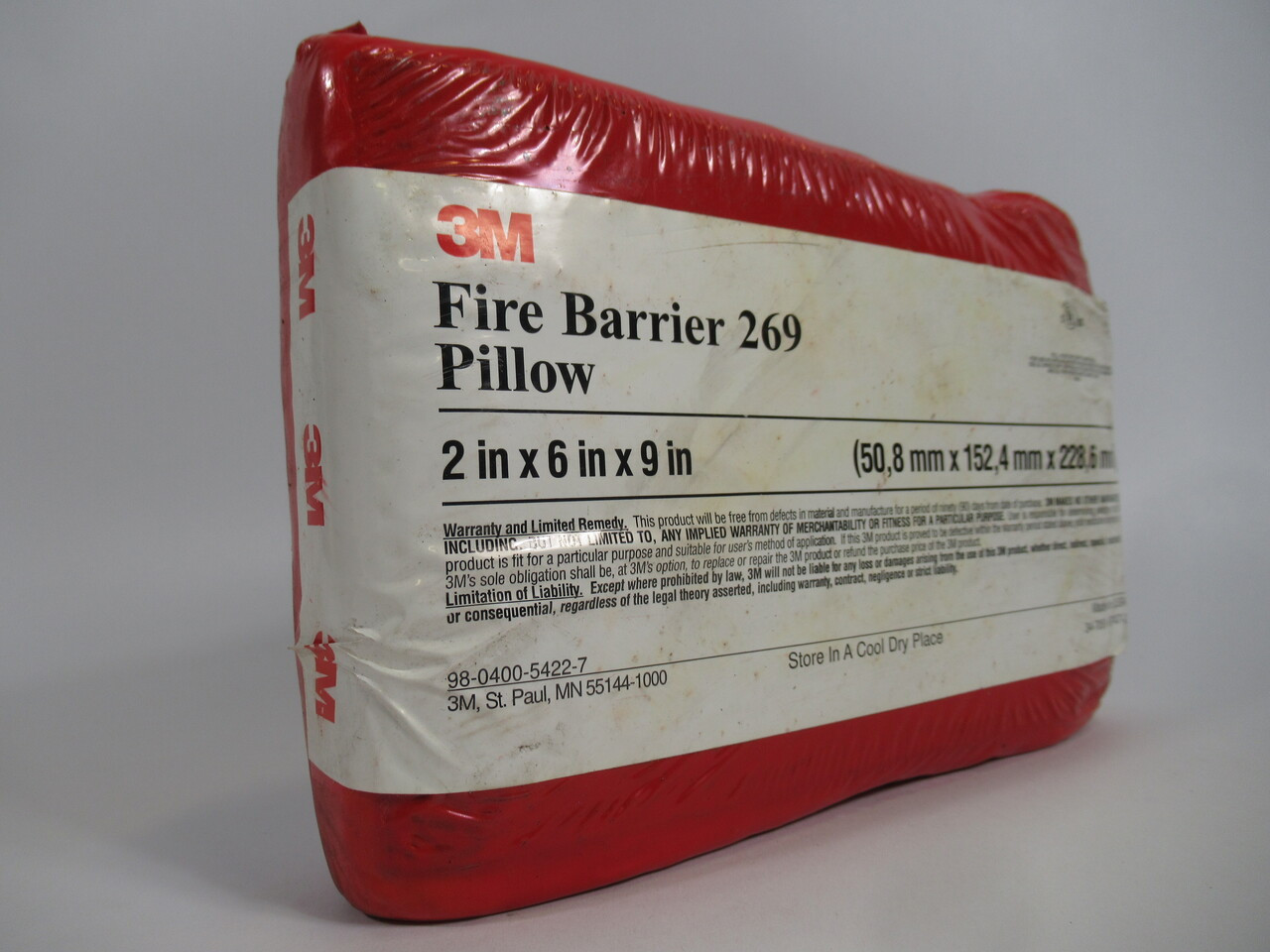 3M FB-269 Fire Barrier Pillow 2" x 6" x 9" ! NOP !