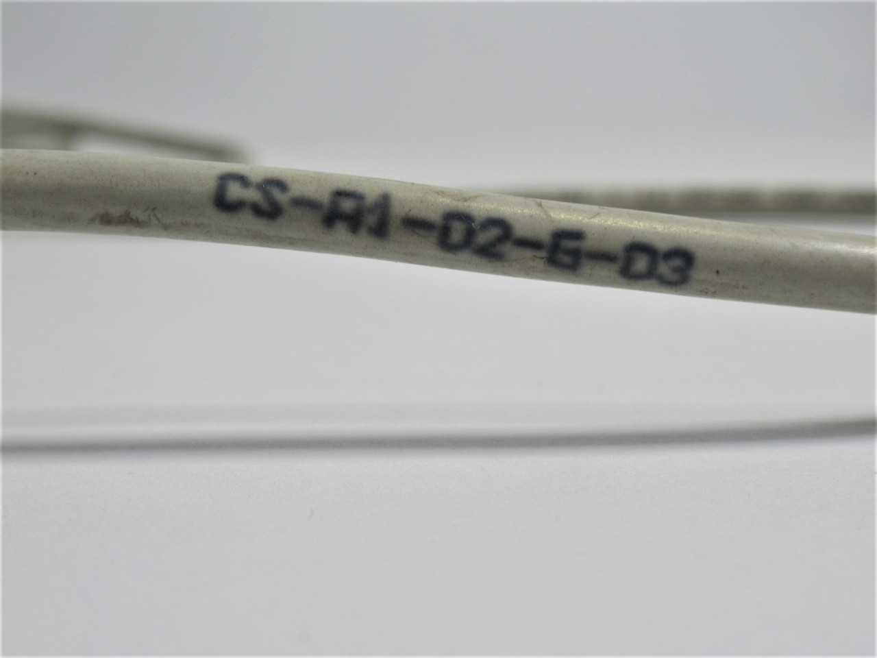 Datalogic CS-A1-02-G-03 Sensor Cable M12 Connector 4P 4W 119cm Cut Cable USED