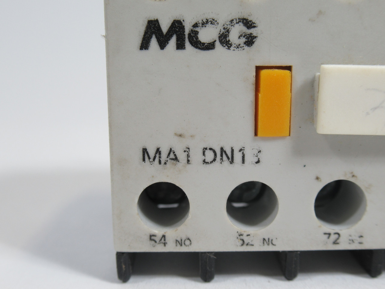 MCG MA1-DN13 Auxiliary Contact Block 1NO 3NC 690V 10A USED
