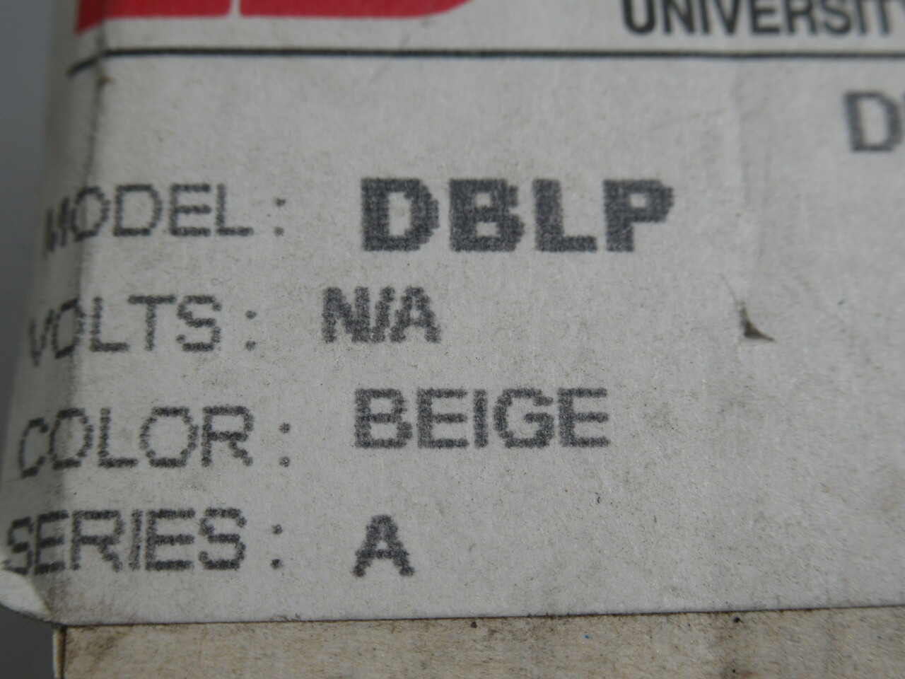 Federal Signal DBLP Deep Base Beige 1.88"D x 3.63"W ! NEW !