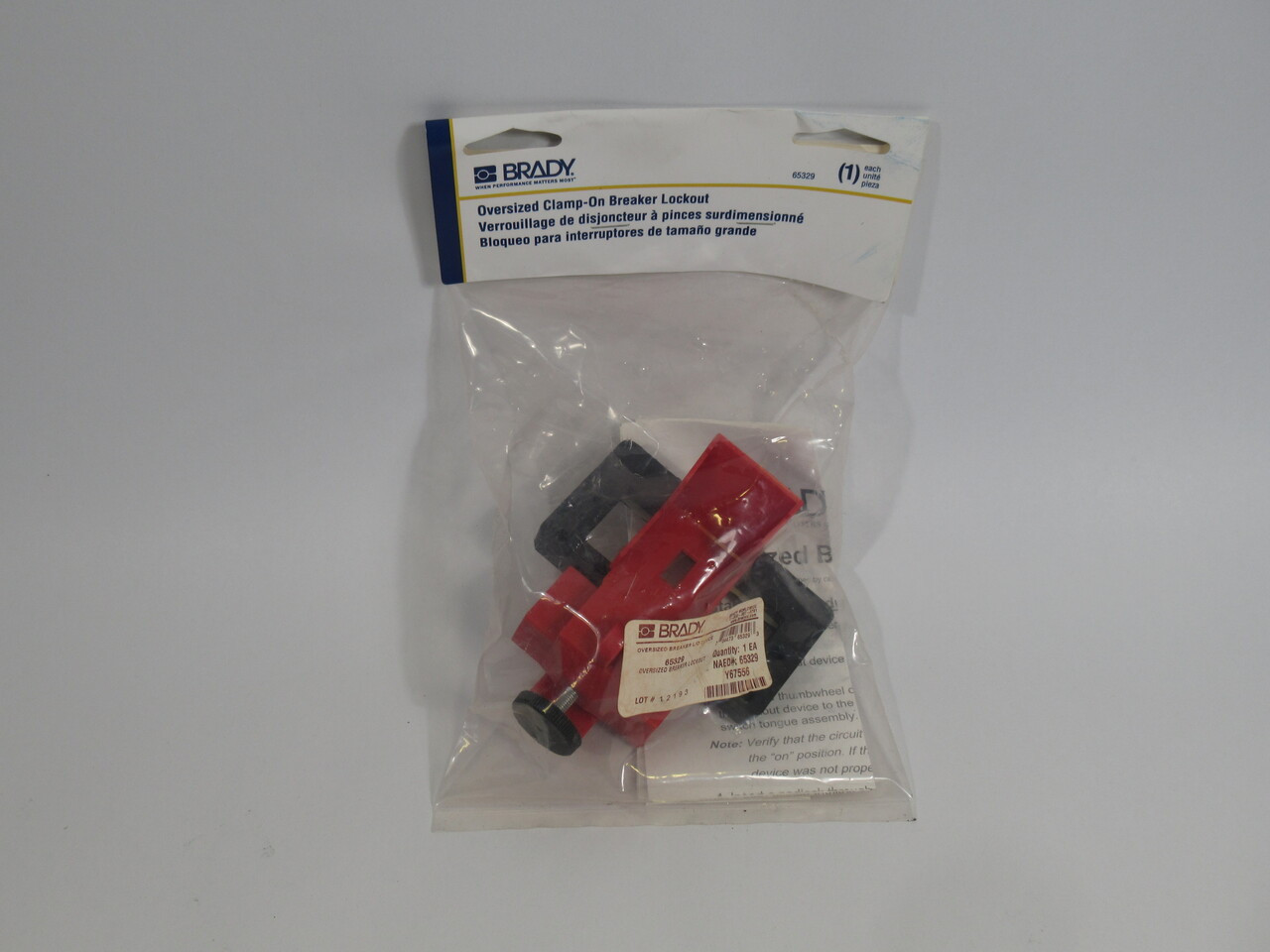 Brady 65329 Oversized Clamp-On Breaker Lockout Y67556 ! NWB !