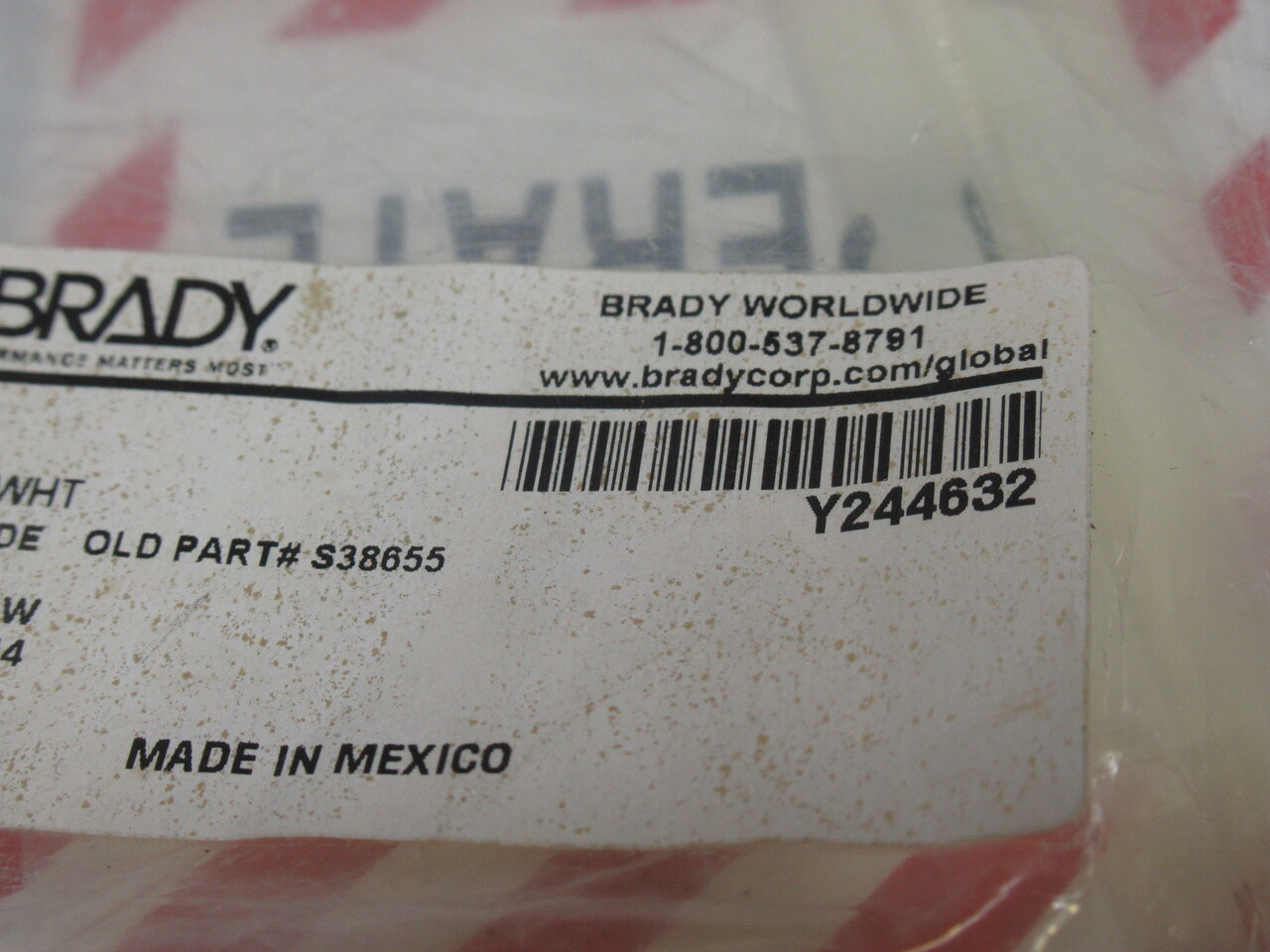 Brady Y244632 Lockout Tags C/W 7" Cable Ties 4-Pack S38655 ! NWB !
