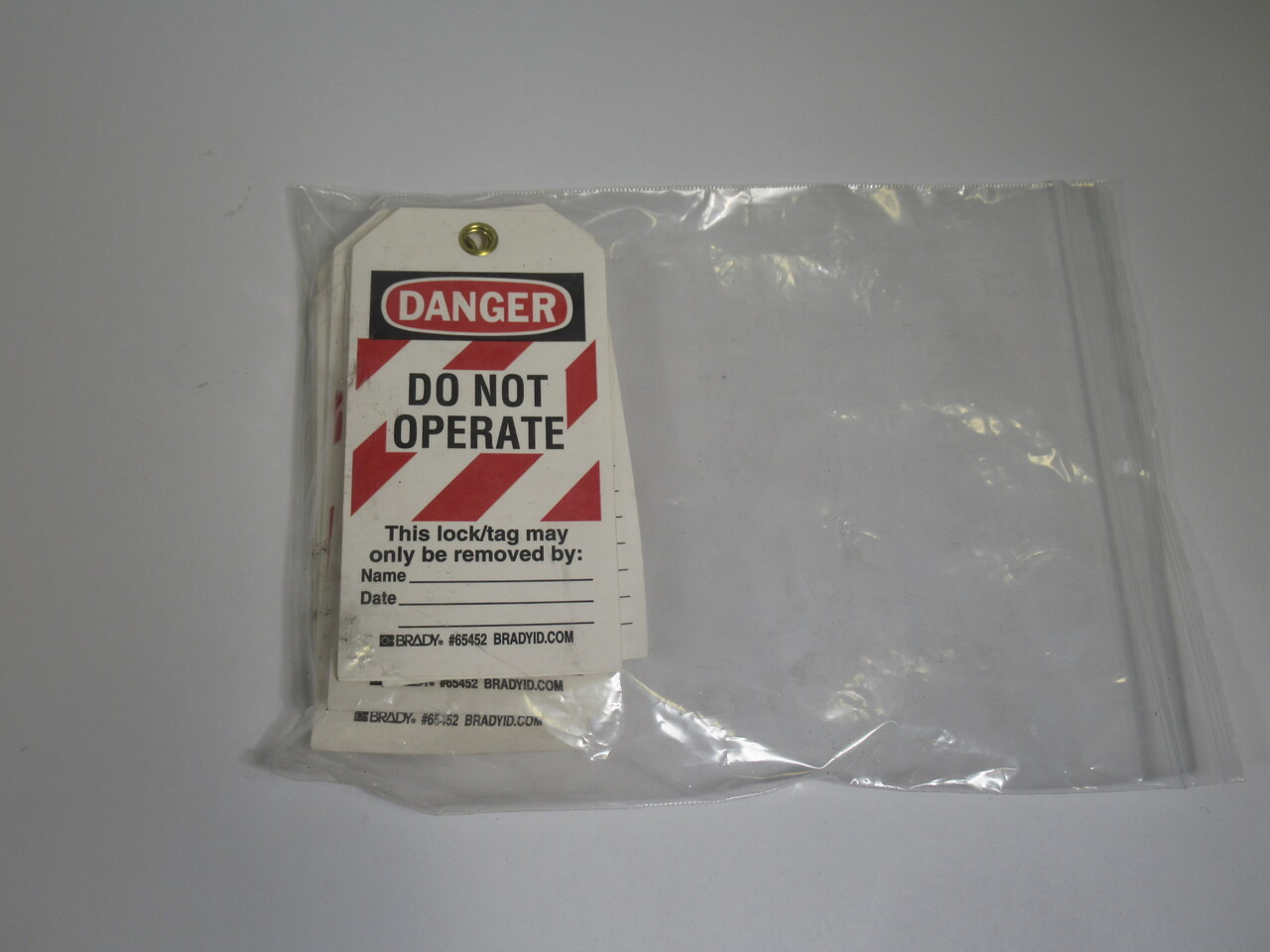 Brady 65452 Cardstock Lockout Tags 22-Pack Y88505 ! NOP !