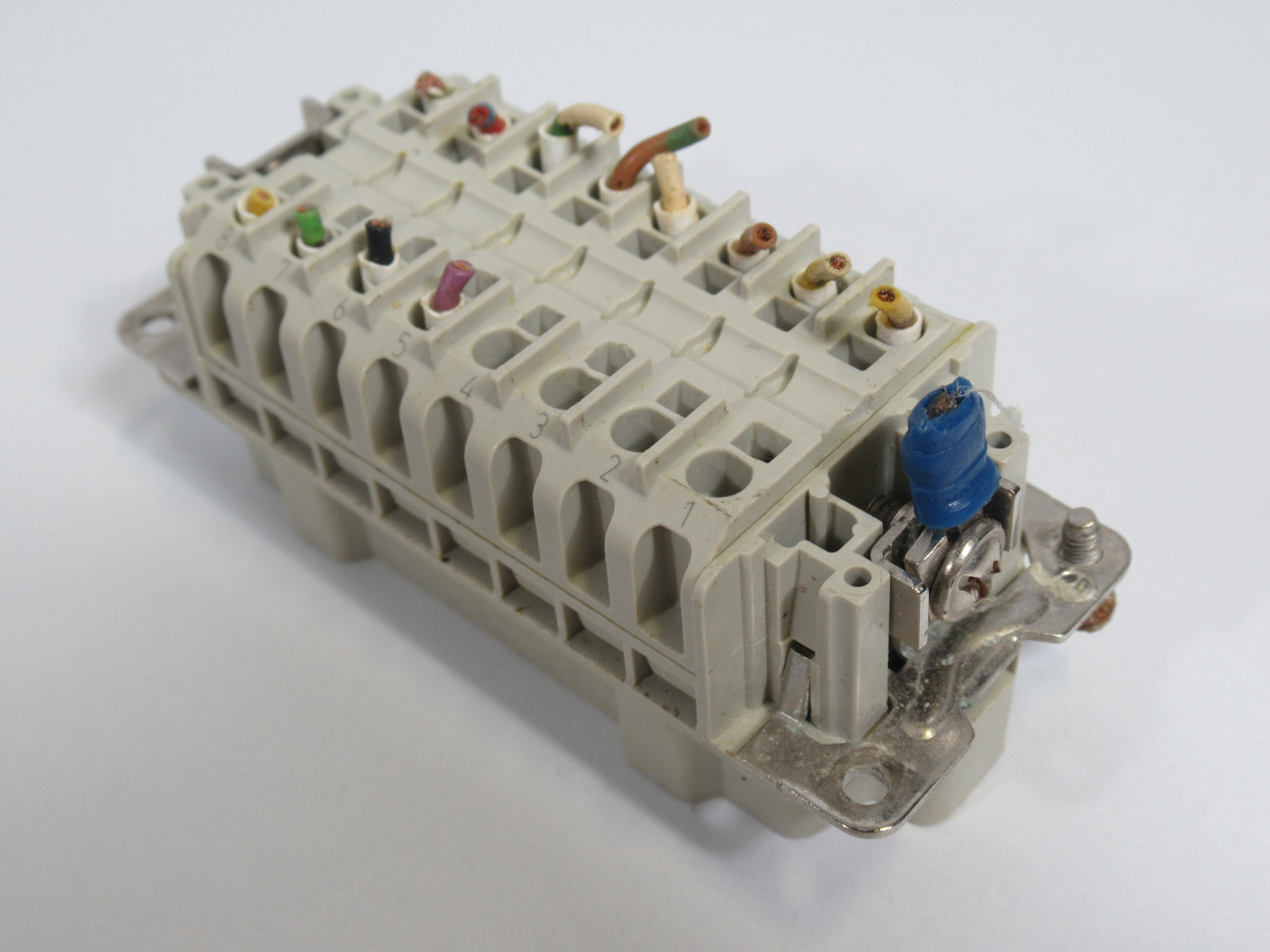 Weidmuller 1873570000 Male HDC Insert 16 Poles 500V 16A *Missing Screws* USED