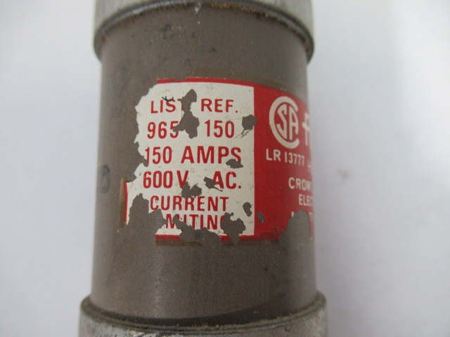 Aeroflex 965-150 Bolt On Fuse 150Amp 600V USED