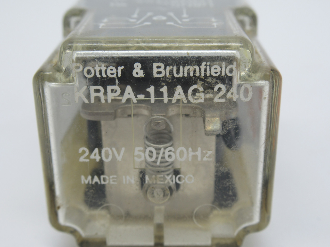 Potter & Brumfield KRPA-11AG-240 Plug-In Relay 240V 10A 8-Pin USED