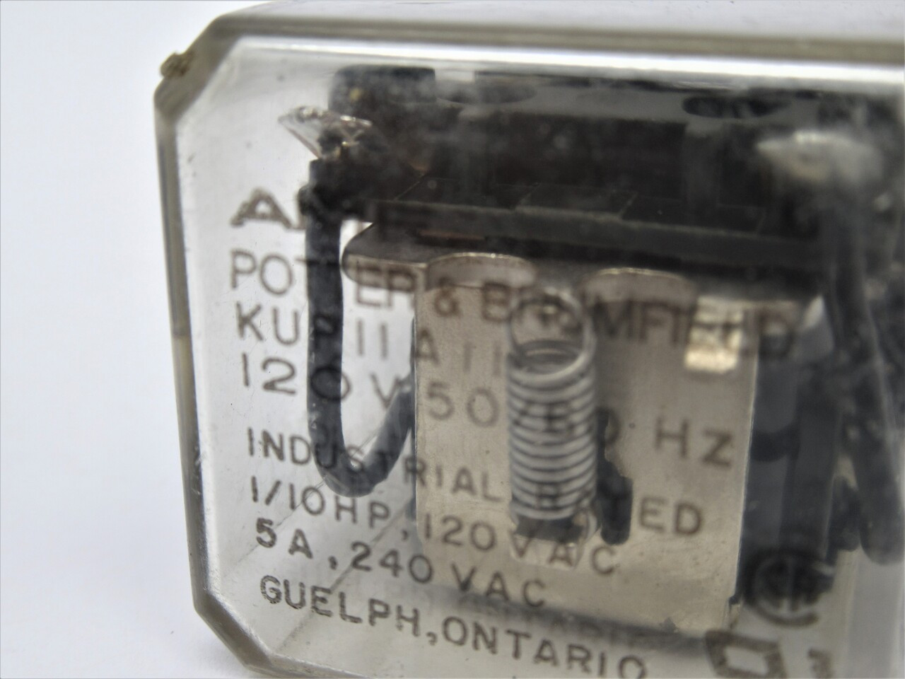 AMF/Potter & Brumfield KUP11A11-120 Plug-In Relay 120V 5A 8-Blade USED