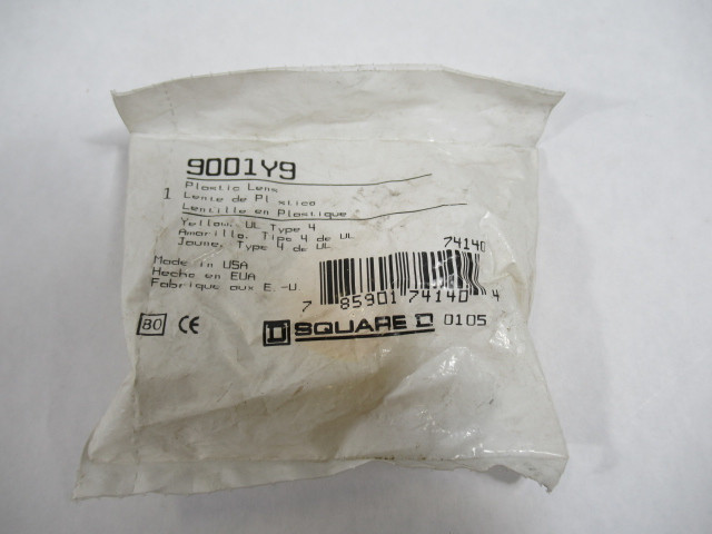 Square D 9001Y9 Plastic Lens Yellow UL Type H ! NEW !