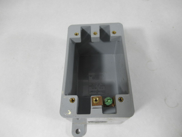 Scepter F.D-BLK 1 Gang Deep PVC Box 4-1/2"x3"x3" USED